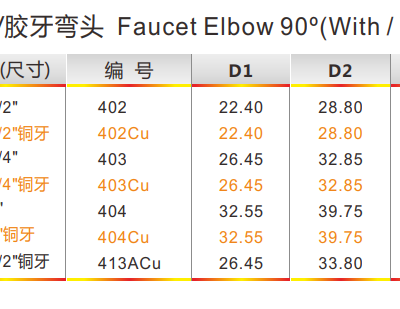 Марка Anchor, угольник с внутренней резьбой по японскому стандарту из UPVC