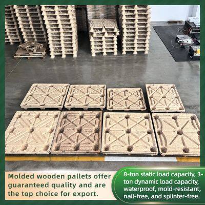 Waterproof and Moisture-Resistant Molded Wood Pallets — Exclusively for Export — Direct from Source Manufacturer