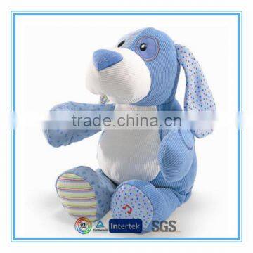 Lovely plush blue dog music baby toy