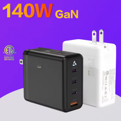 65W GaN USB‑C PD Fast Charger EU US Universal Plug Wall Adapter for Laptop Smartphone Tablet