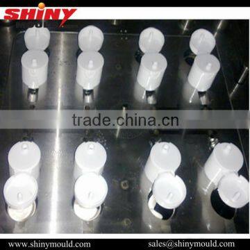 8 cavities plastic flip top cap moulds