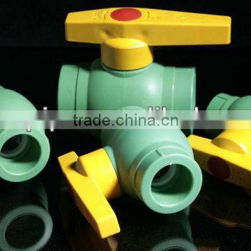 All plastic ball valve with steel ball or copper ball