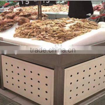 APEX Refrigerated Produce Fish Display Cooler for Supermarket photo-2