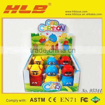 plastic pull line cartoon toy/children's toy go kart