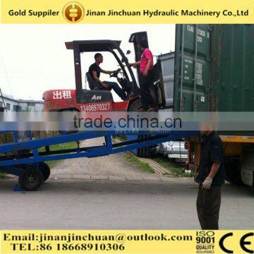 Container used mobile hydraulic yard ramp Hydraulic/Mobile Ramp With Large Container