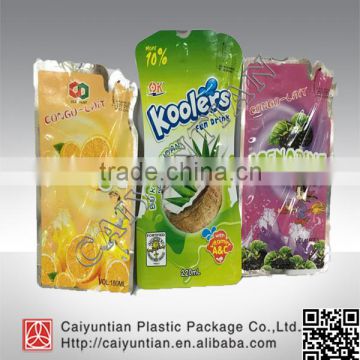 custom liquid fruit juice pipe bags