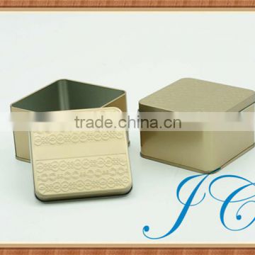 Custom printed small mini square metal tin box for wholesale