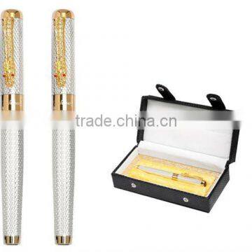 Silver promotion pen with lock box