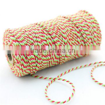 Red/Green Cotton Bakers Twine For Gift Packing