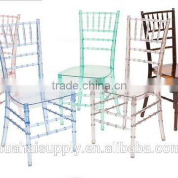 Clear plastic Dining or banquet chair