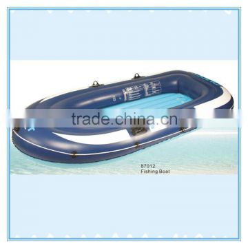 PVC inflatable fishing boat raft boat, army blue printing rowing fishing boat