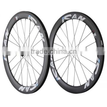 Carbon clincher road bike wheelset UD-matt cabron fiber bike wheelset China W56C