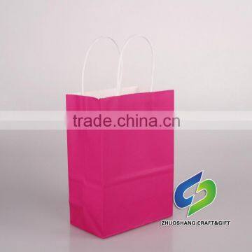 OEM Paper Gift Bag, Custom Low Cost White Kraft Craft Paper Bag Print Price, Printed Take Away Fast Food Kraft Paper Bag photo-2