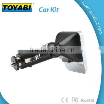Wireless In-Car Bluetooth FM Transmitter Radio Adapter Car Kit W 1.44 Inch Display Supports TF/SD Card and USB Car Charger
