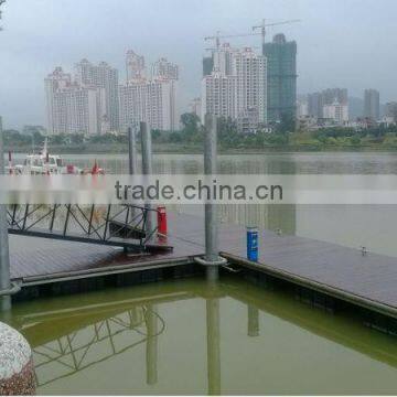 marina dock with Merbau decking