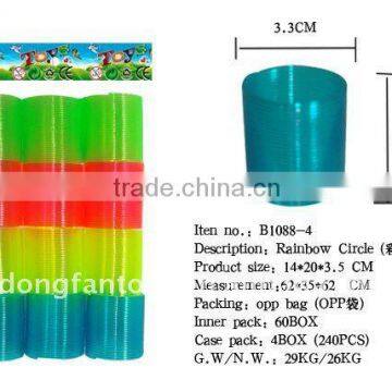 Transparent Magic Rainbow Spring Toy B1088-4