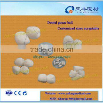 2016 CE approved high absorbent dental cotton ball