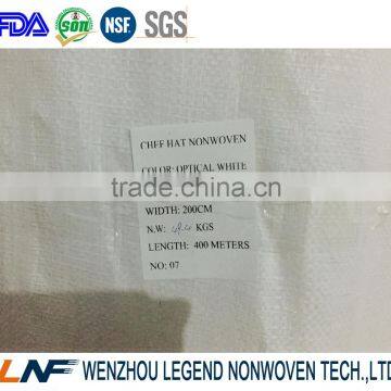 Hot Selling Cheap Blue White Chef Cap Nonwoven Fabric