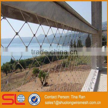 7x7 structure 1.6mmx60x104mm Ferruled & Knotted type Flexible stainless steel cable net