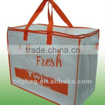 2014 non woven zipper bag for quilt bag