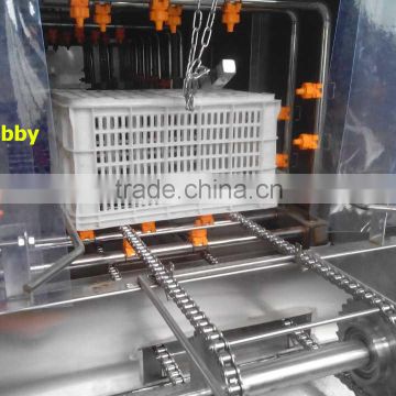 automatic stainless steel plastic crates washing machine