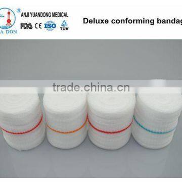 YD80265 High Quality Surgical Polyester Deluxe Conforming Bandage With CE,FDA,ISO