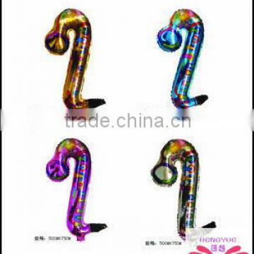 Saxophone shape foil balloon