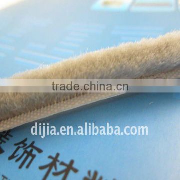 Silicone Wool Pile Weather Strip for glass door and window