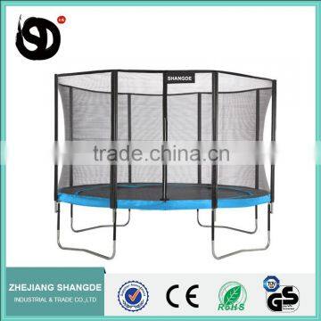 trampoline with safety net and ladder