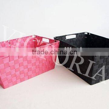 Cheap Promotion Super Market PP Woven Basket