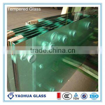15mm Heat Strengthed Glass with holes (AS/NZS 2208; CE EN12150)