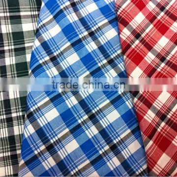 check men's polyester italian egyptian cotton shirting fabric