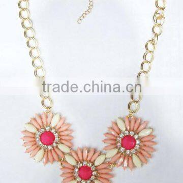 Sunflower Casting Fashion Jewelry Necklace For Spring Of 2014