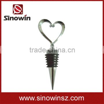 Fancy wine bottle stopper with heart design