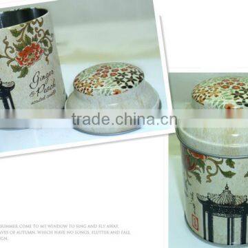 Tin box for tea or coffee ,made of food grade tinplate with CMYK Printing