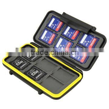 JJC MC-SD12 Rugged water-resistant Plastic Memory Card Holder storage Case (12x SD/SDHC Cards)