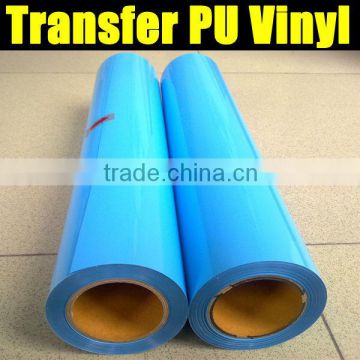 PU sticker film for garment transfer Light blue with high quality