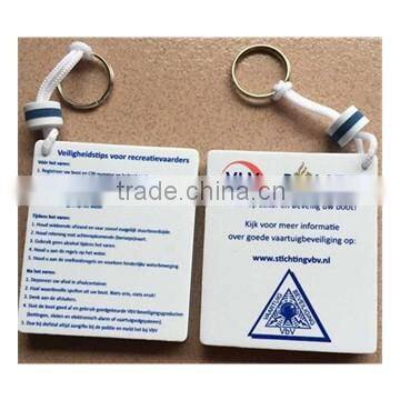 Rectangle eva floating keychain,size 7x4cm