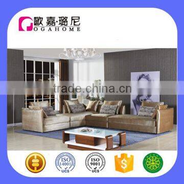 S10931 golden color latest living room sofa set furniture