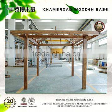 Outdoor Wood Garden Pavilion,non-cracking wood gazebo