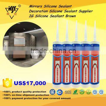 Mirrors Silicone Sealant/Decoration Silicone Sealant Supplier/IG Silicone Seallant Brown