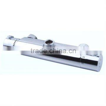 High Quality & Luxury Brass Thermostat Bath Shower Tap, Chrome Finish and Wall Mounted, Upward Screw Spout