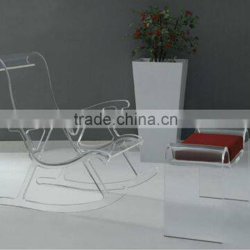 modern acrylic furniture chair with table