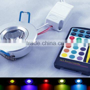 2016 wholesale high quality AC 90~240V 5W RGB led Spot light with Remote Controller