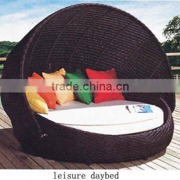 ourdoor rattan leisure round garden daybed round