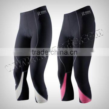 Men & Women 100% Polyester Stretchable Lycra Cycling Tights, Pant, Trouser, Leggings 200gsm with Cool Max Pad