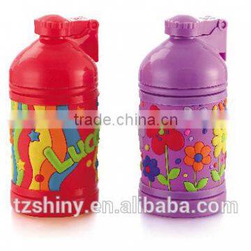 2016 Plastic Water Bottle for Children with Dome Lid Plastic Cartoon Tumbler