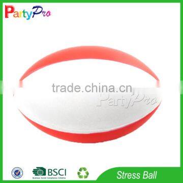 Partypro Zhejiang Hottest Soft Toy Wholesale PU Custom Logo Rugby Shaped Stress Ball photo-4