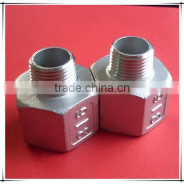 Casting 304/316 stainless steel pipe fitting reducing socket nipple