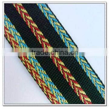 1.5 inch striped colored cotton webbing,cotton tubular webbing